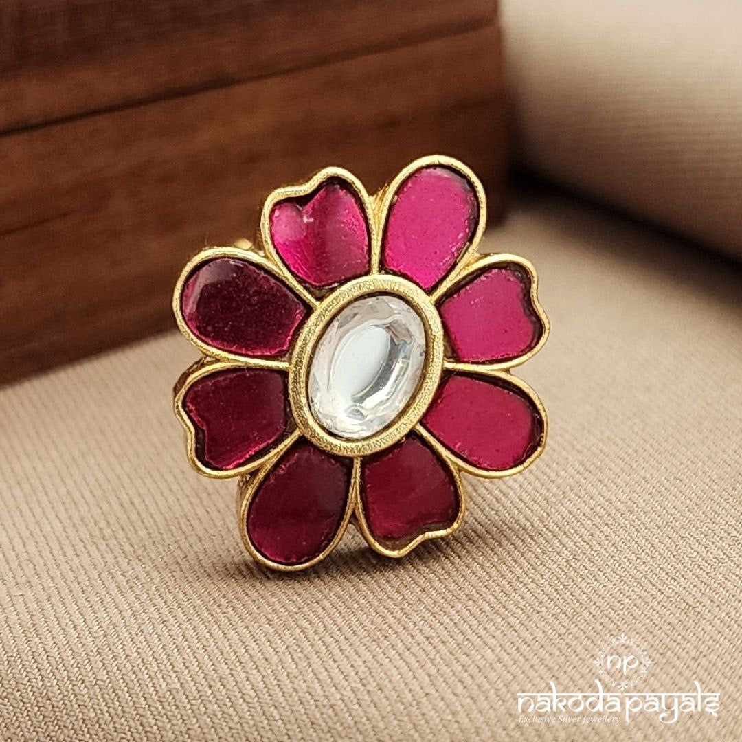 Rose Petals Finger Ring (F2841)