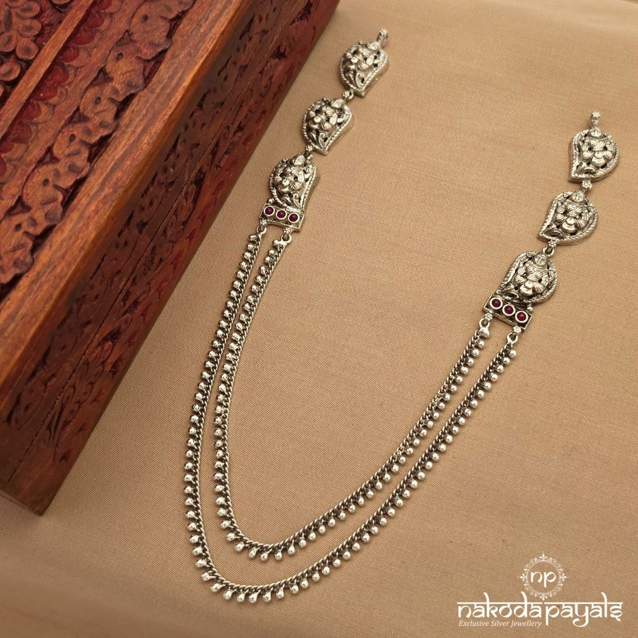 Oxidised Lakshmi Neckpiece (N11833)