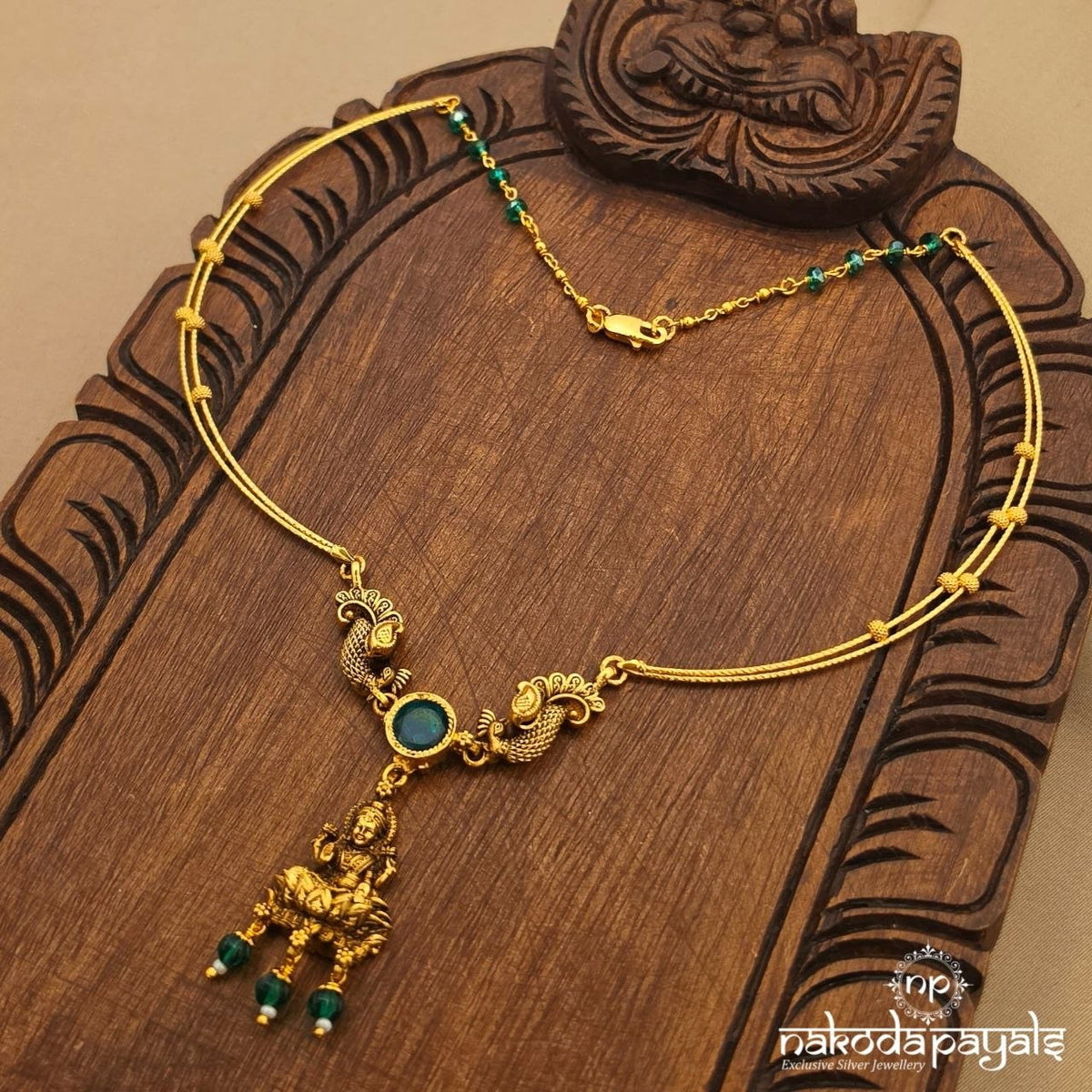Green Peacock Lakshmi Hasli (Gn11073)