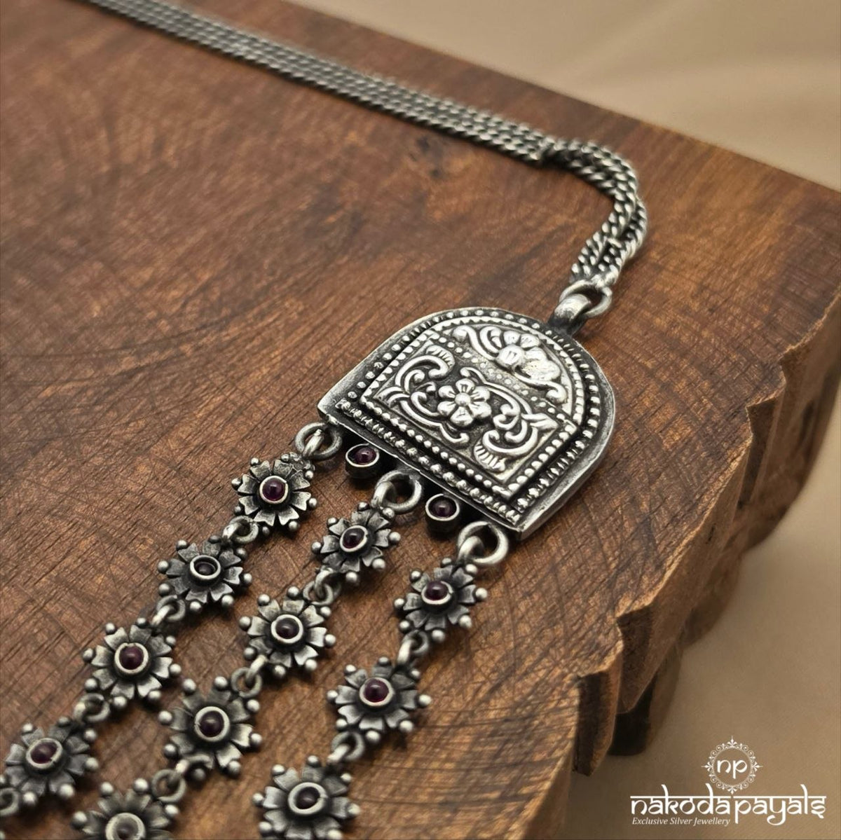 Boho Three Layered Floral Neckpiece (N12220)