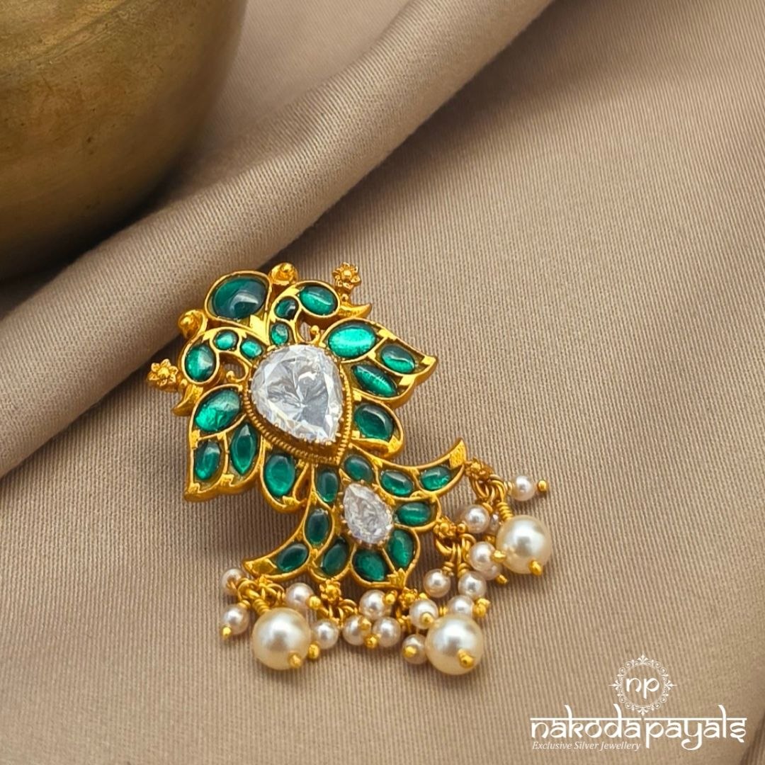 Green Gandaberunda Pearl Pendant (Gp2726)