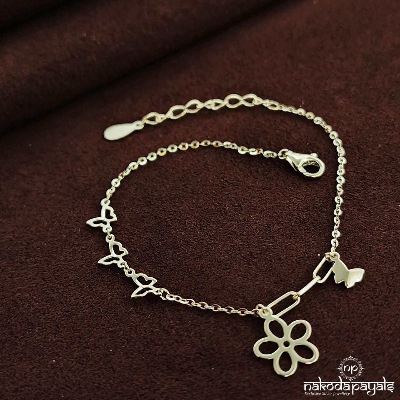 Butterfly Flower Bracelet (St3737)