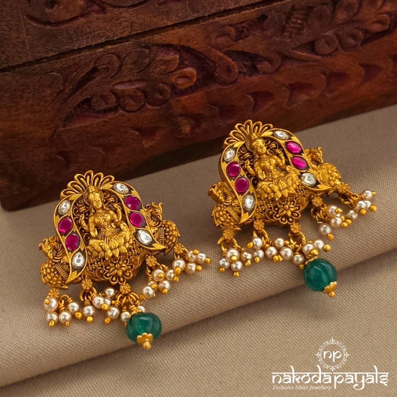 Goddess Lakshmi Earrings (Ge11360)