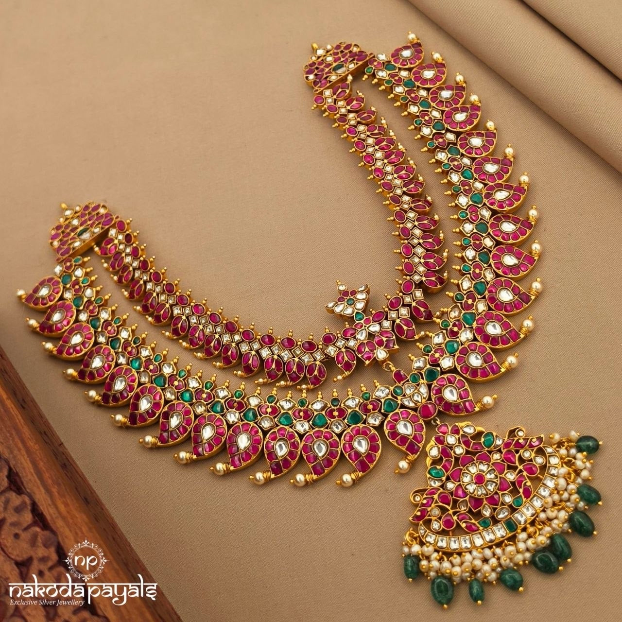 Stunning Double Layered Mango Neckpiece (Gn10726)