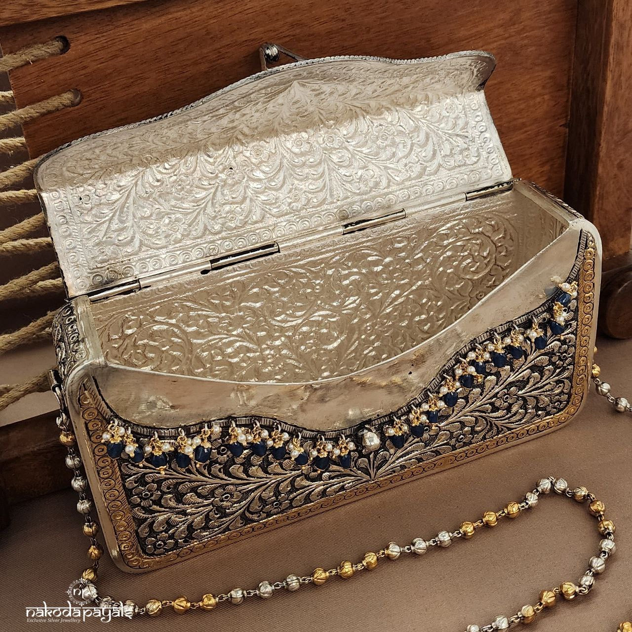 Sapphire Drops Moissanite Purse (Esa307)