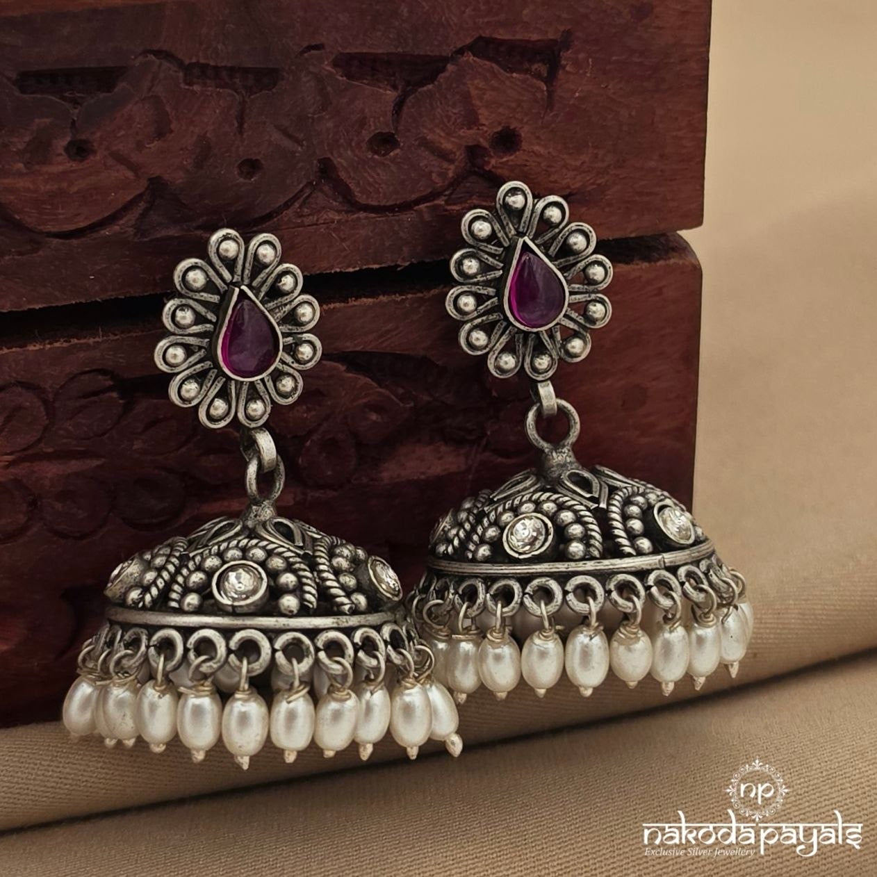 Elegant Pearl Drops Jhumka (J1699)