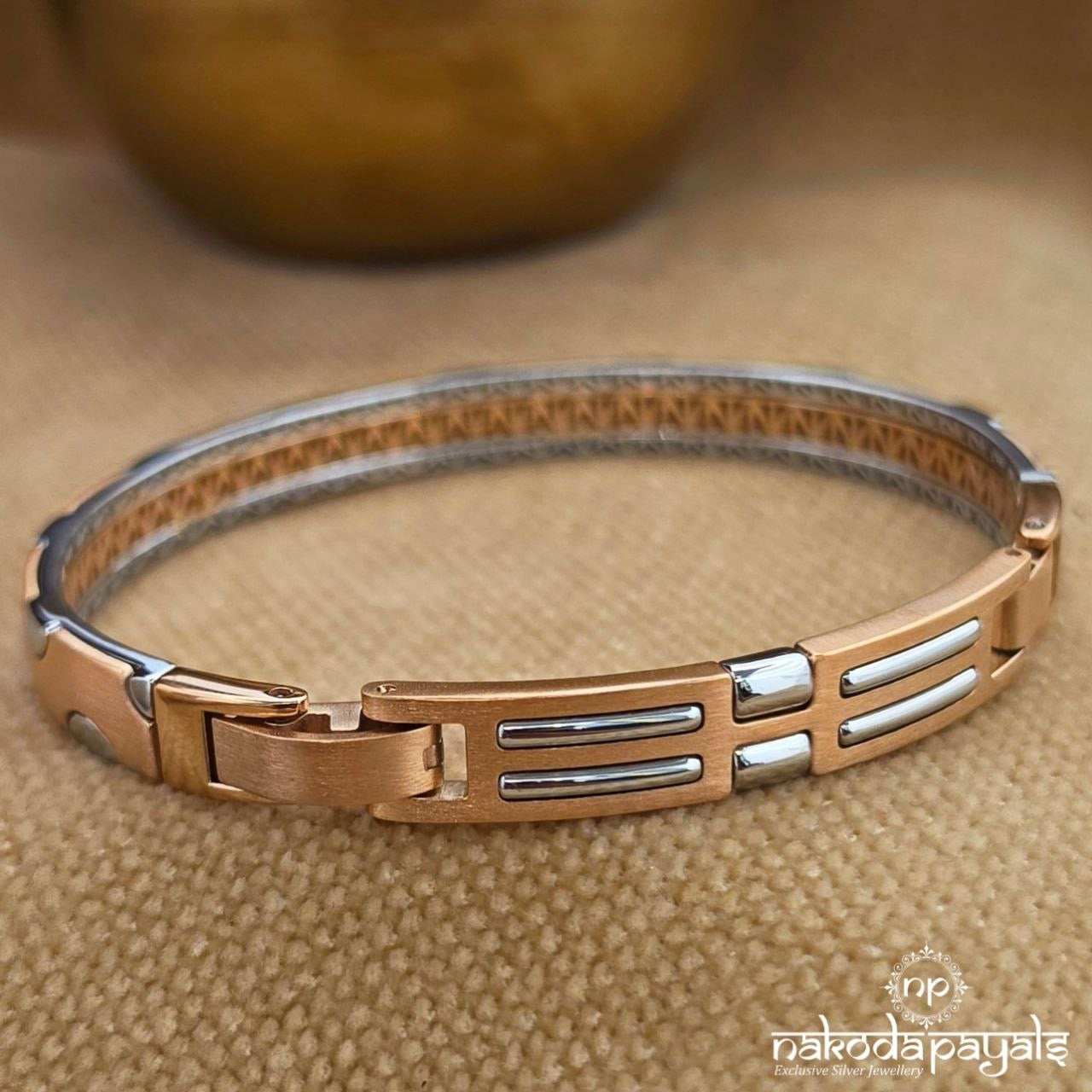 Matte Finish Rose Gold Men’s Kada (Mc1161)