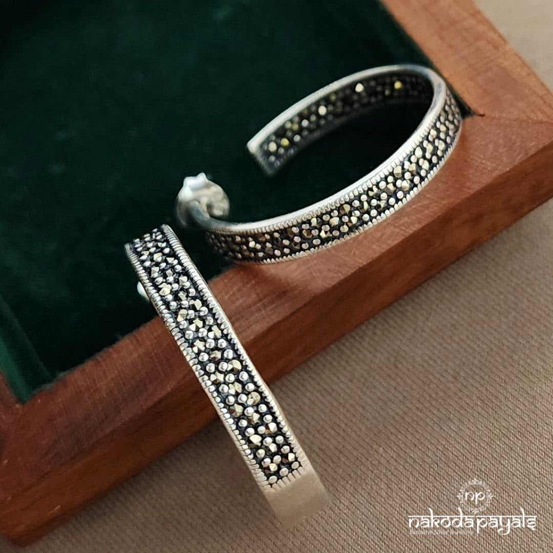 Alluring Marcasite Earrings (St3613)