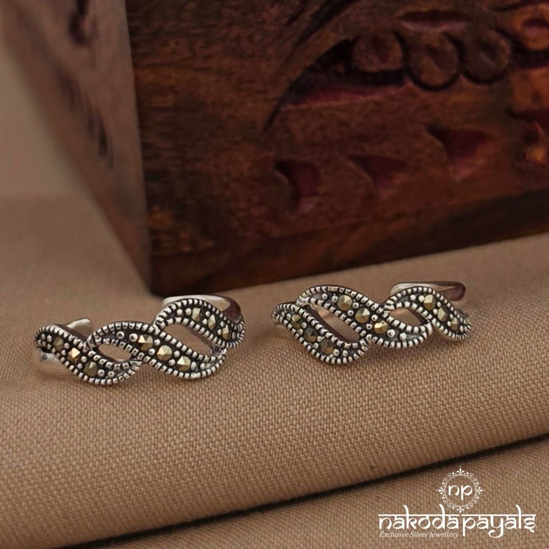 Leafy Marcasite Toerings (T4933)