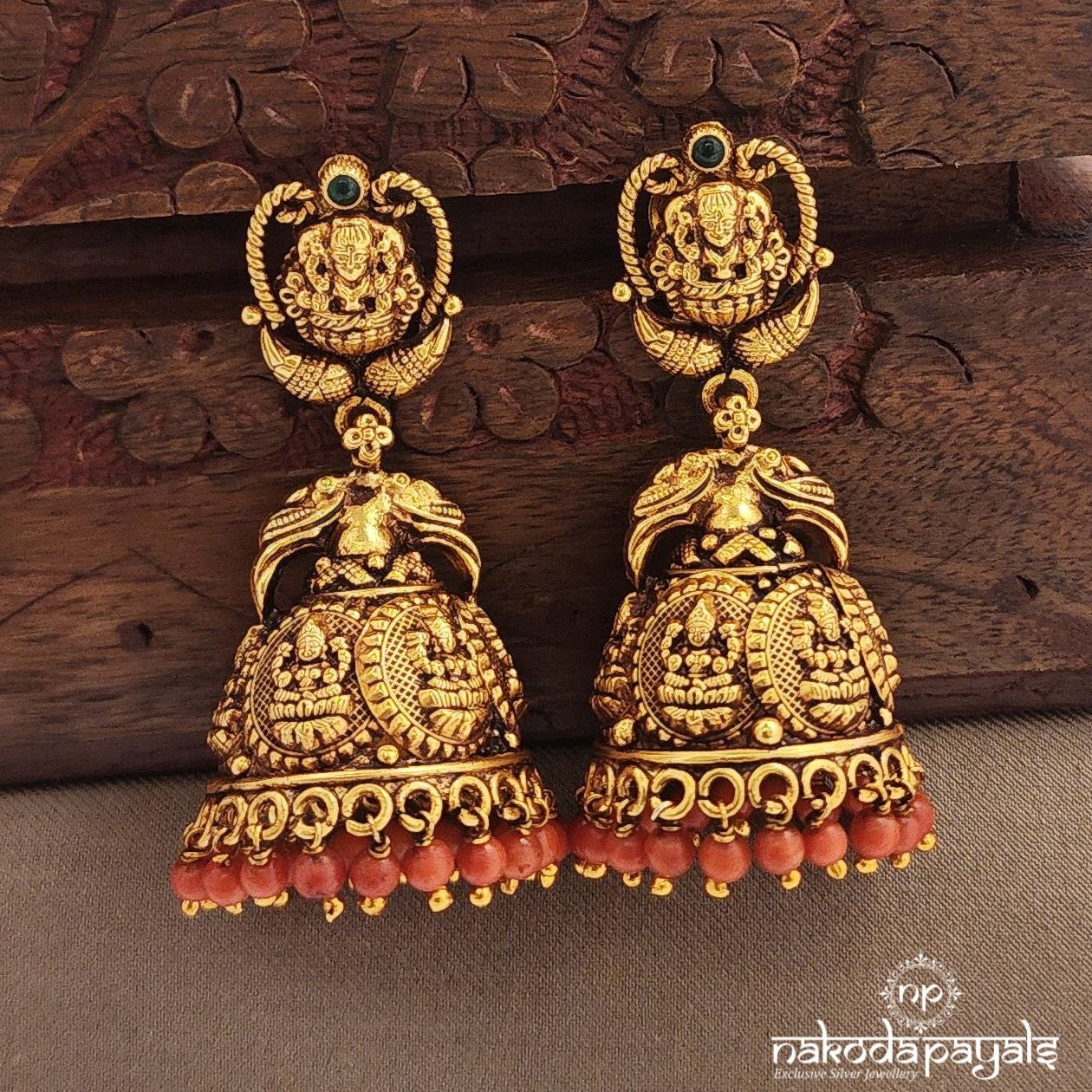 Coral Drops Jhumka (Ge9729)