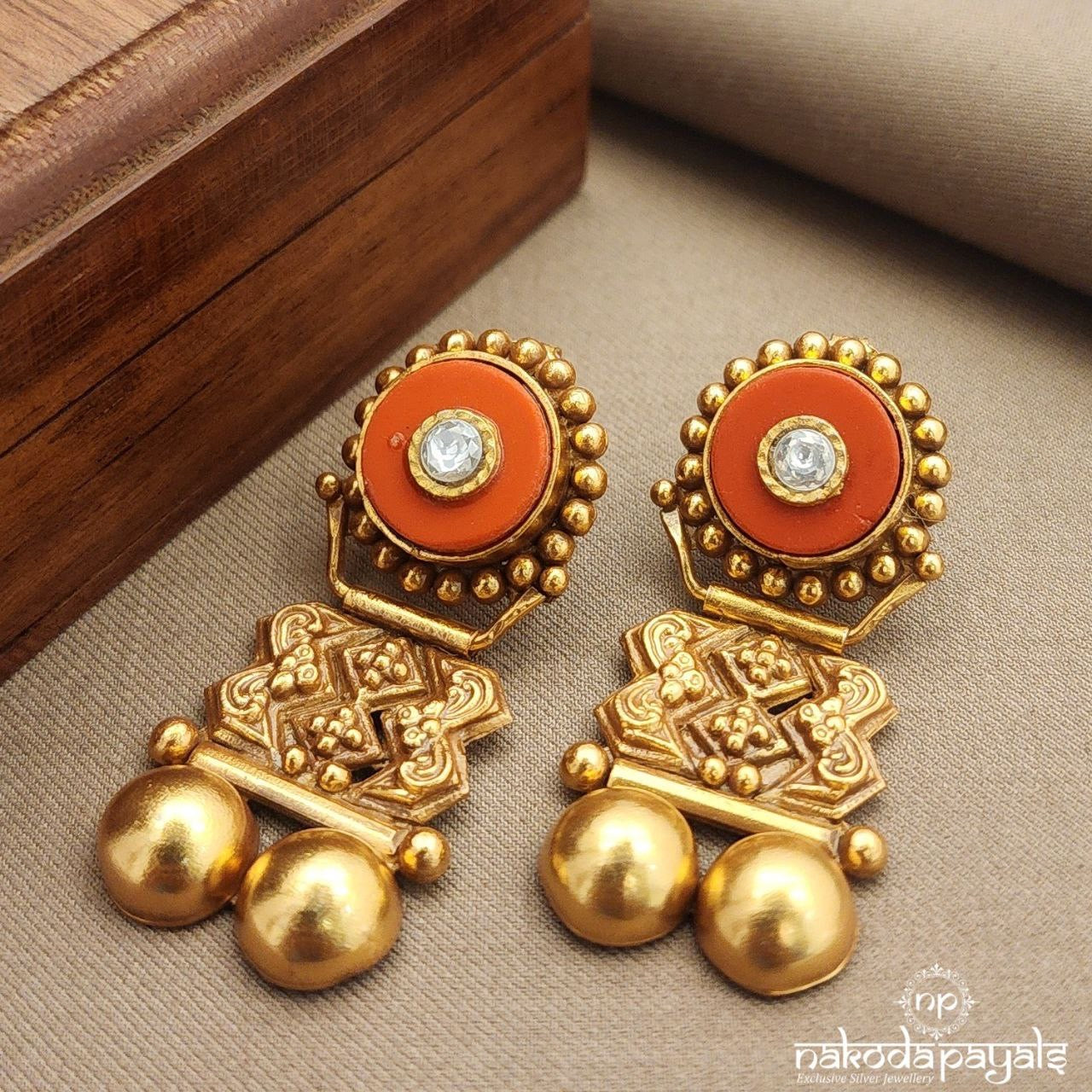 Coral Reef Charm Earrings (Ge9740)