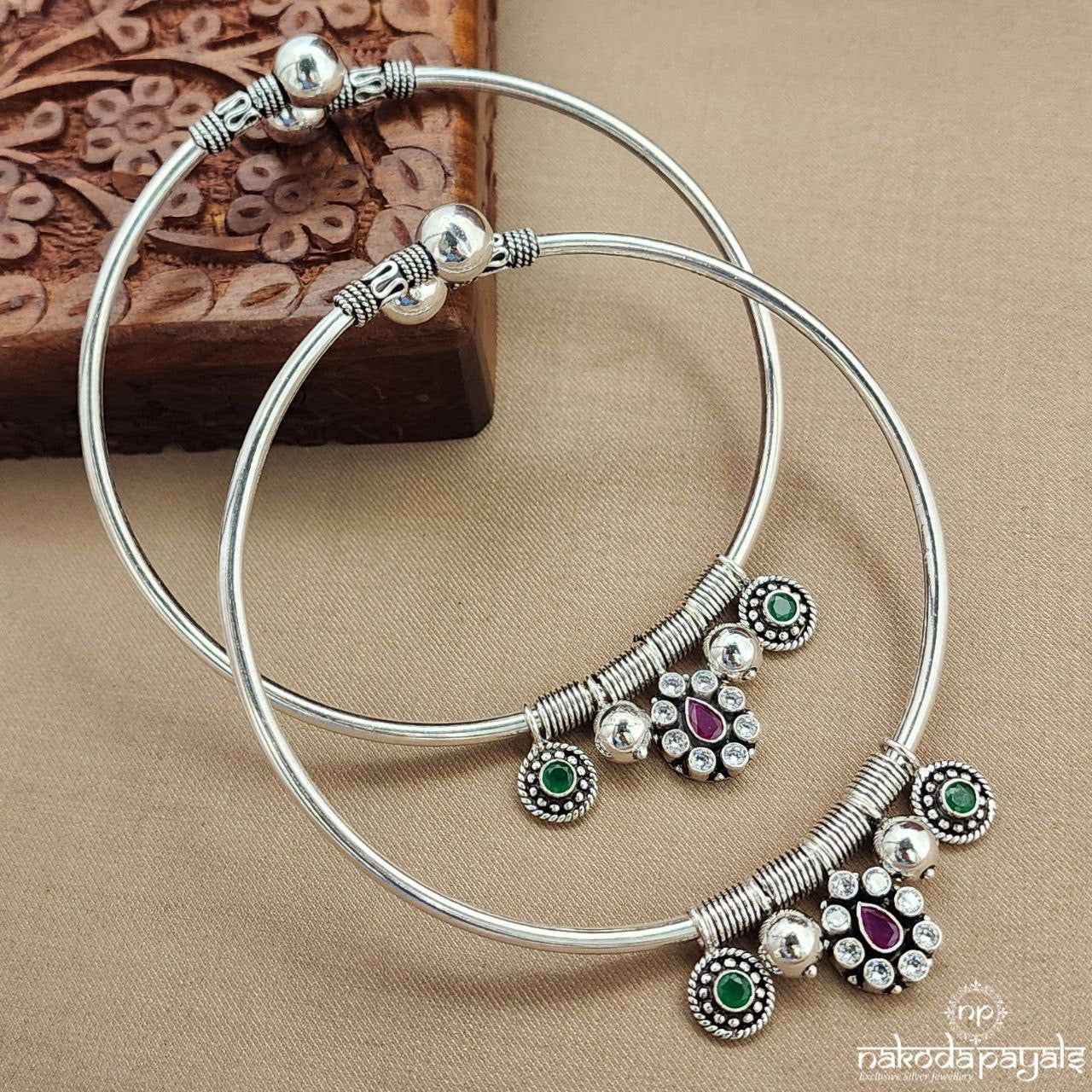 Charms Drop Ankle Kada Pair (A2316)