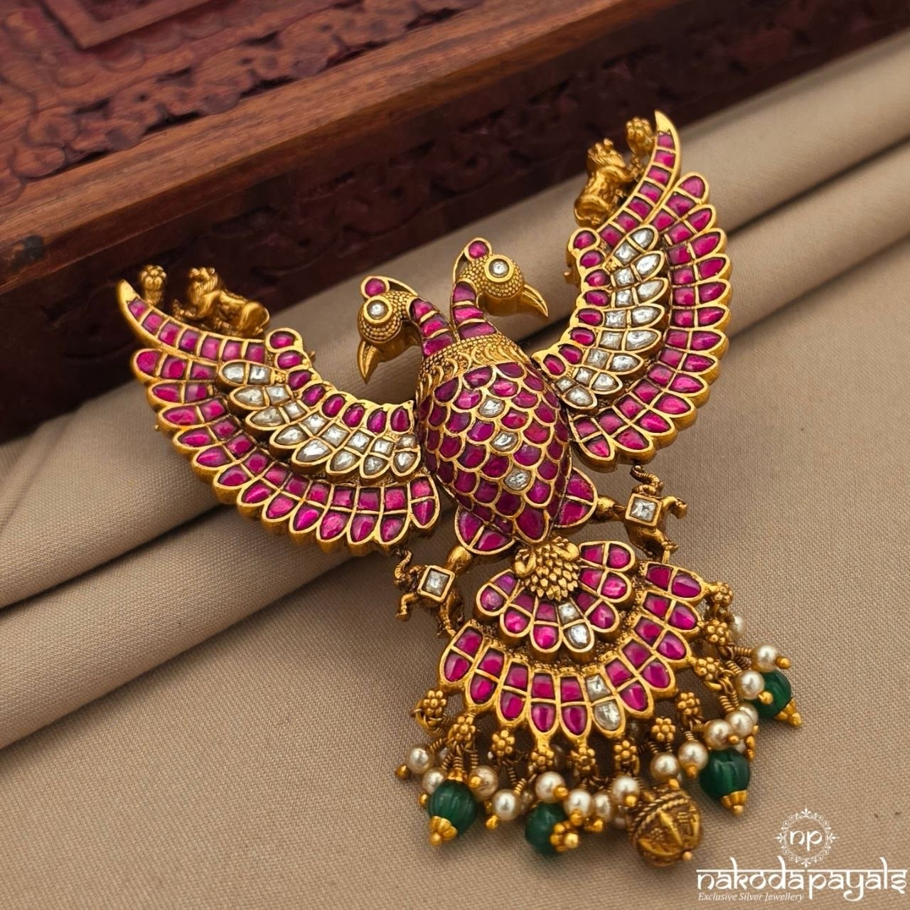 Gandaberunda Kundan Pendant (Gp2389)