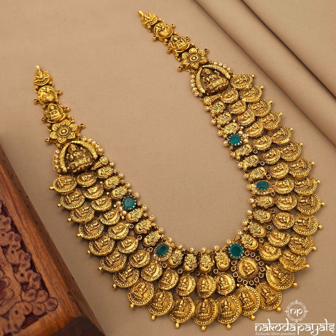 Gracious Green Kasu Neckpiece (Gn10737)
