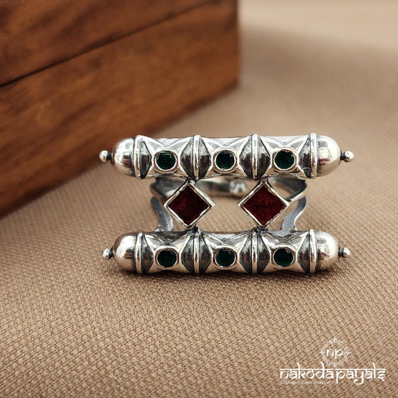 Pink Cubical Finger Ring (F2833)