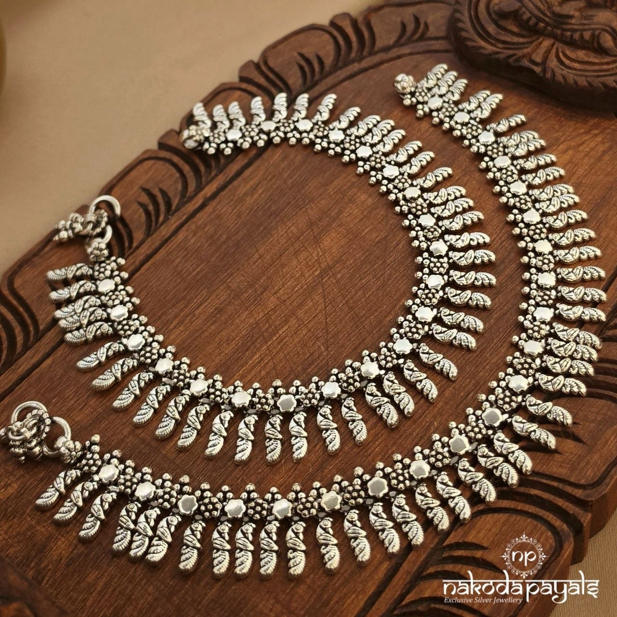 Peacock Drop Anklets (A7149)