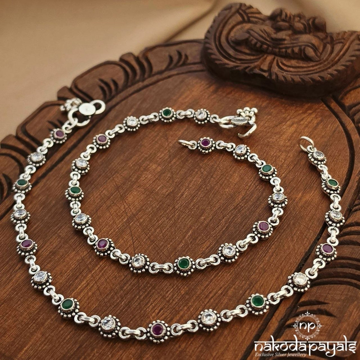 Dotted MultiColor Anklet (A7150)