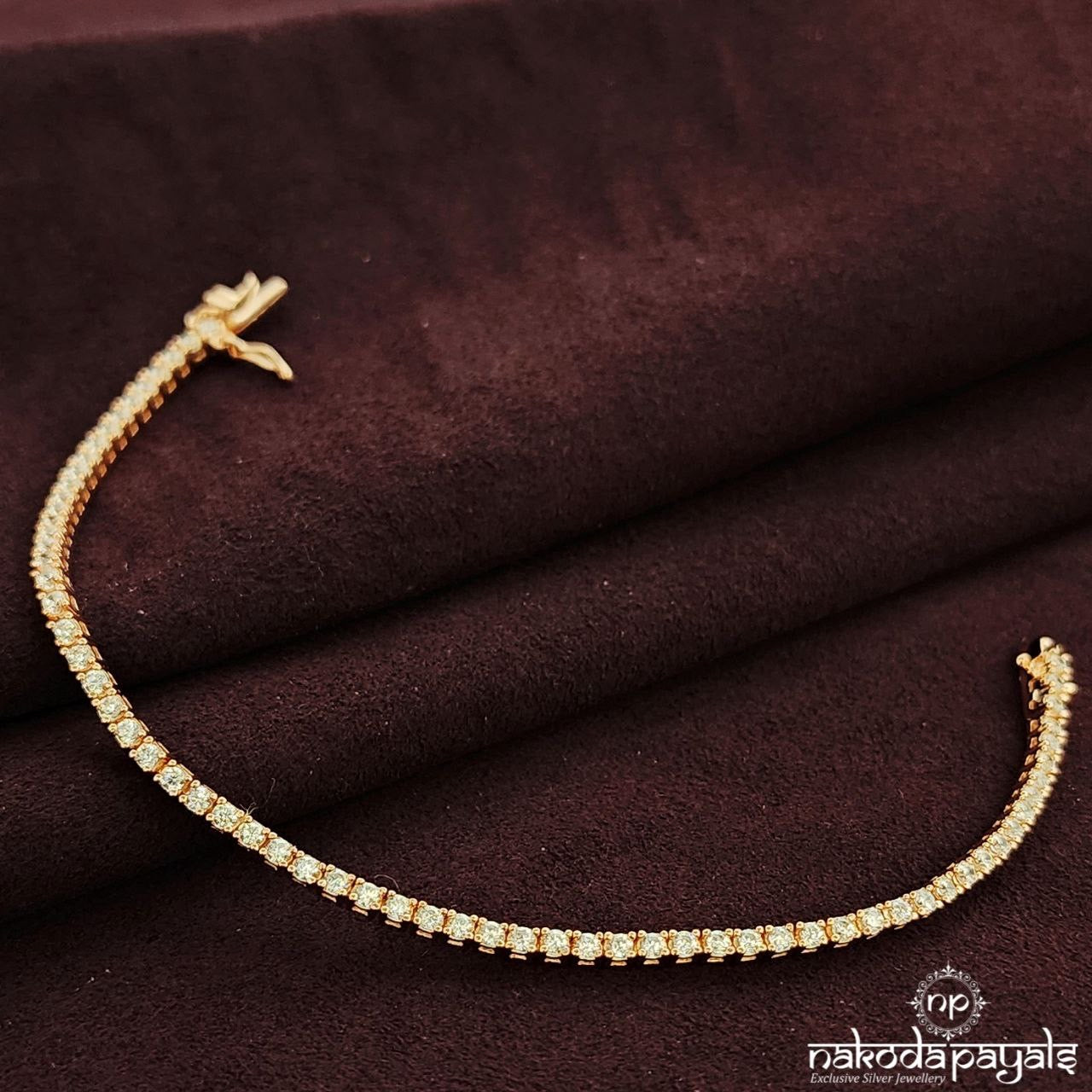 Rose Gold CZ Bracelet (St3744)