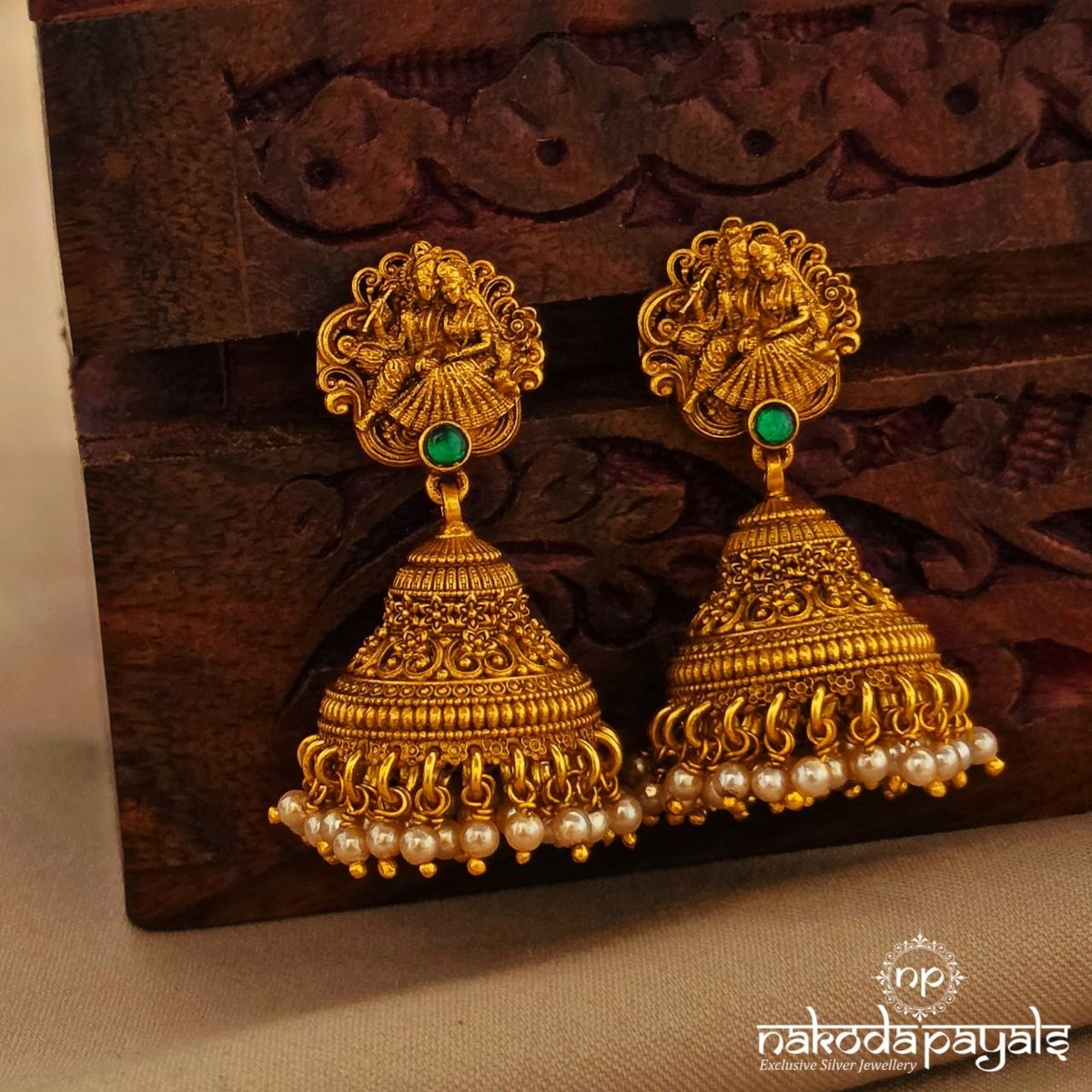 Radha Krishna Earrings (Ge11348)