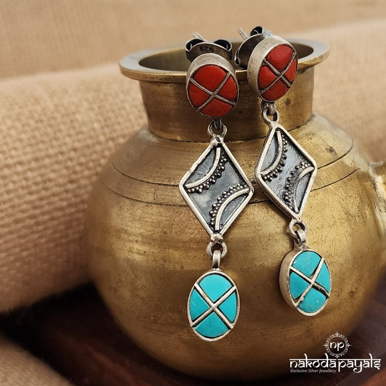 Elegant Coral Earrings (C3579)