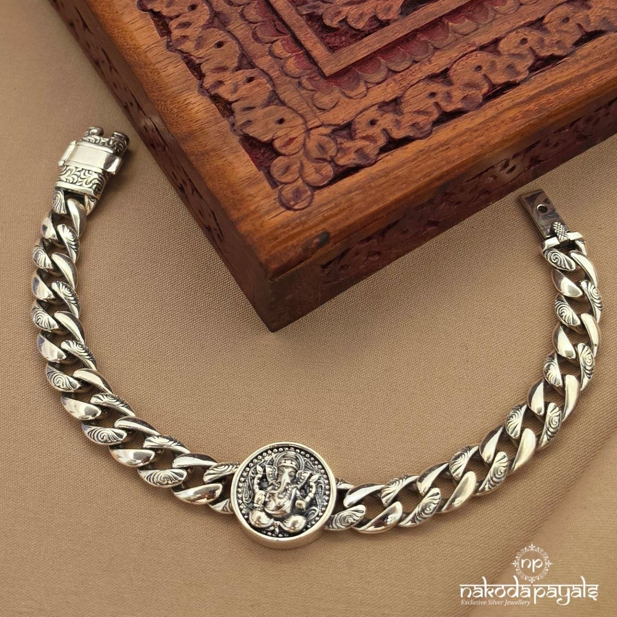 Ganesha Men's Bracelet (Mc1190)
