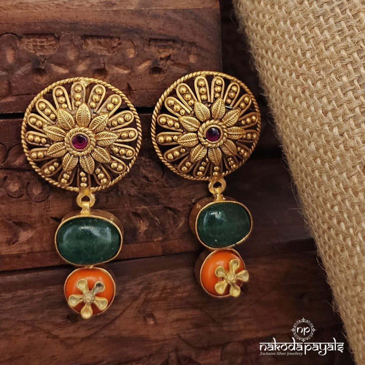 Coral Luxe Earrings (Ge9685)