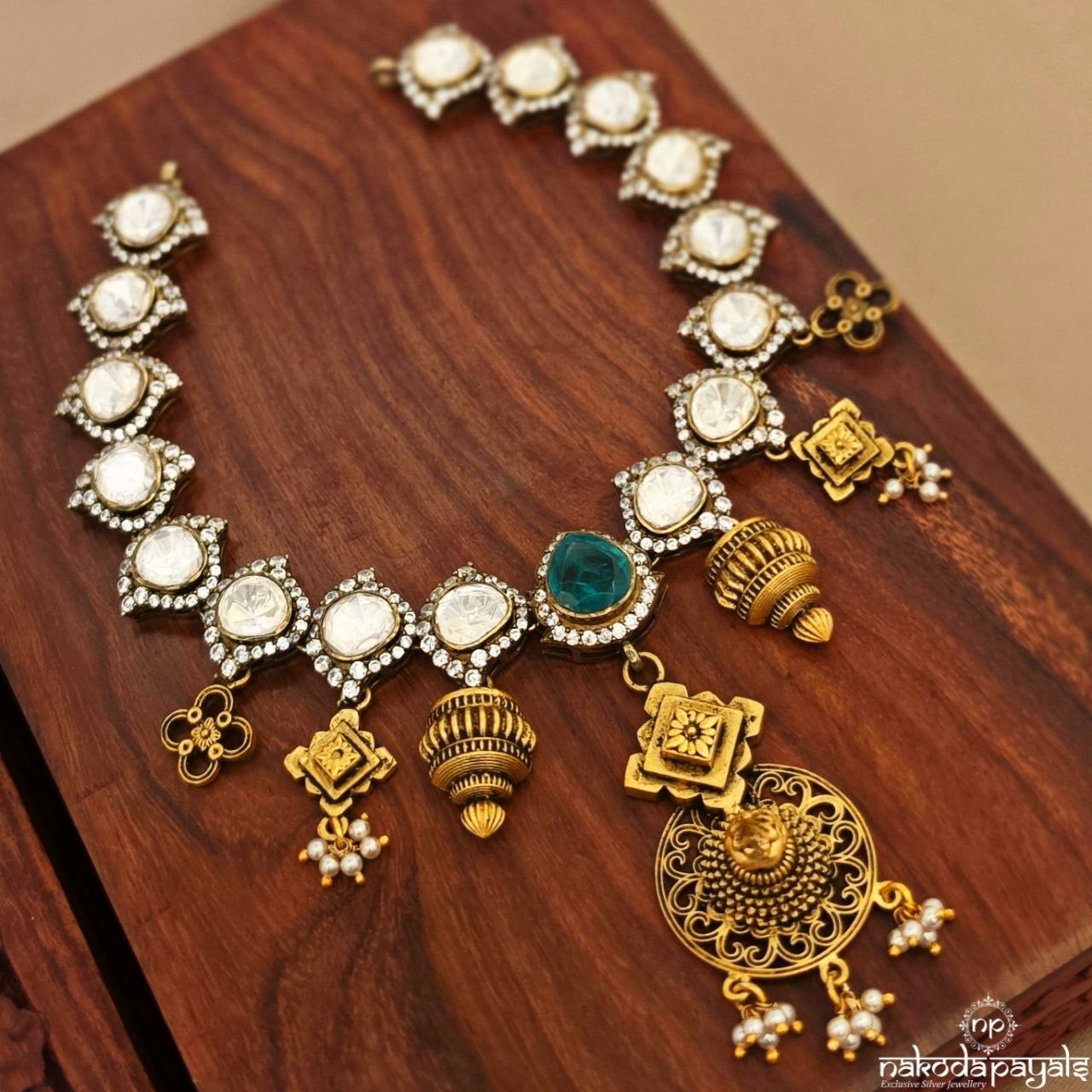 Vintage Moissanite Neckpiece (Gn10493)