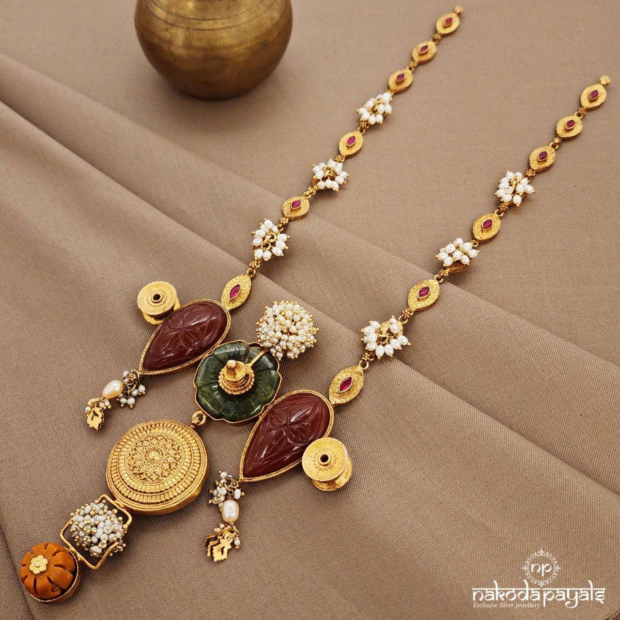 Grand Coral Drop Neckpiece (Gn9146)