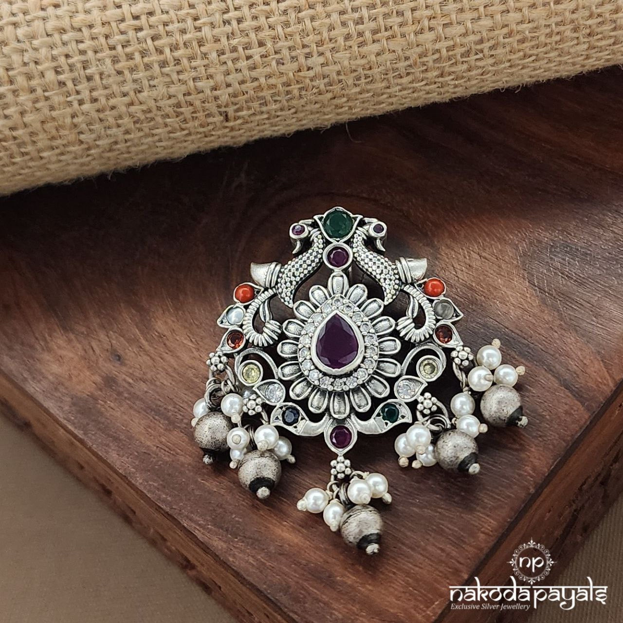 Navratna Ball Drops Pendant (P2538)