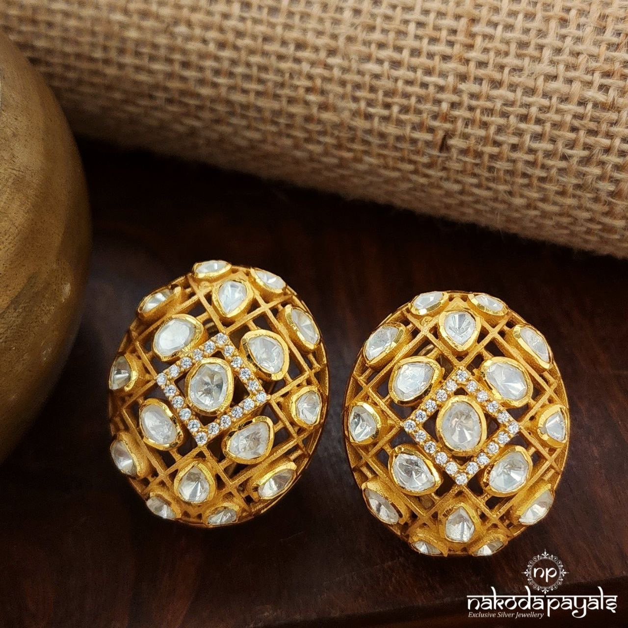 Dazzle Mist Moissanite Studs (Ge9634)