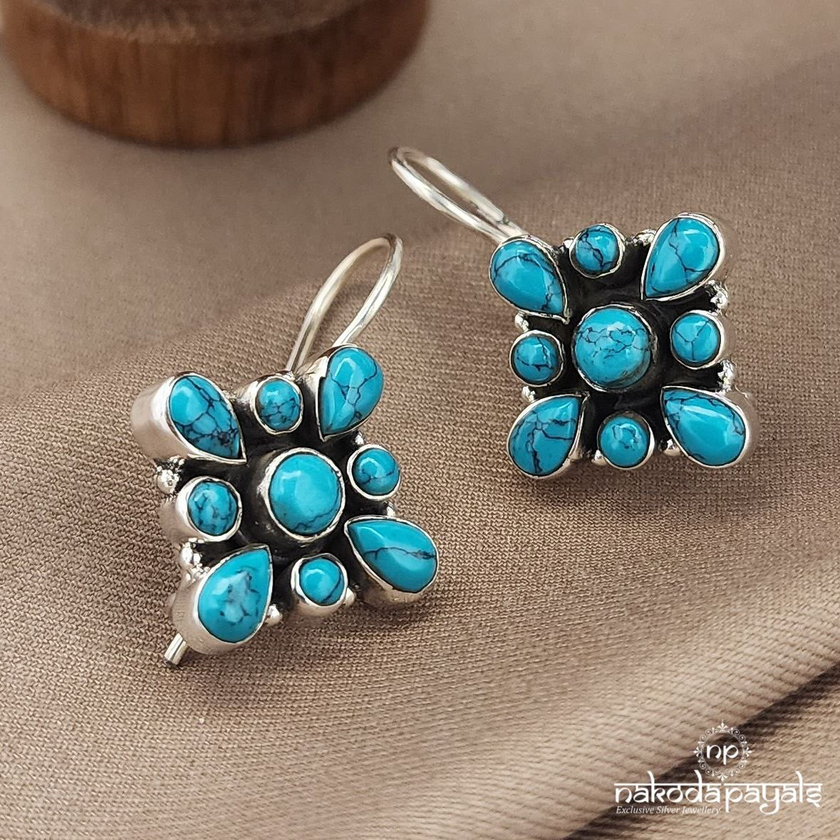 Turquoise Bloom Earrings (H2146)