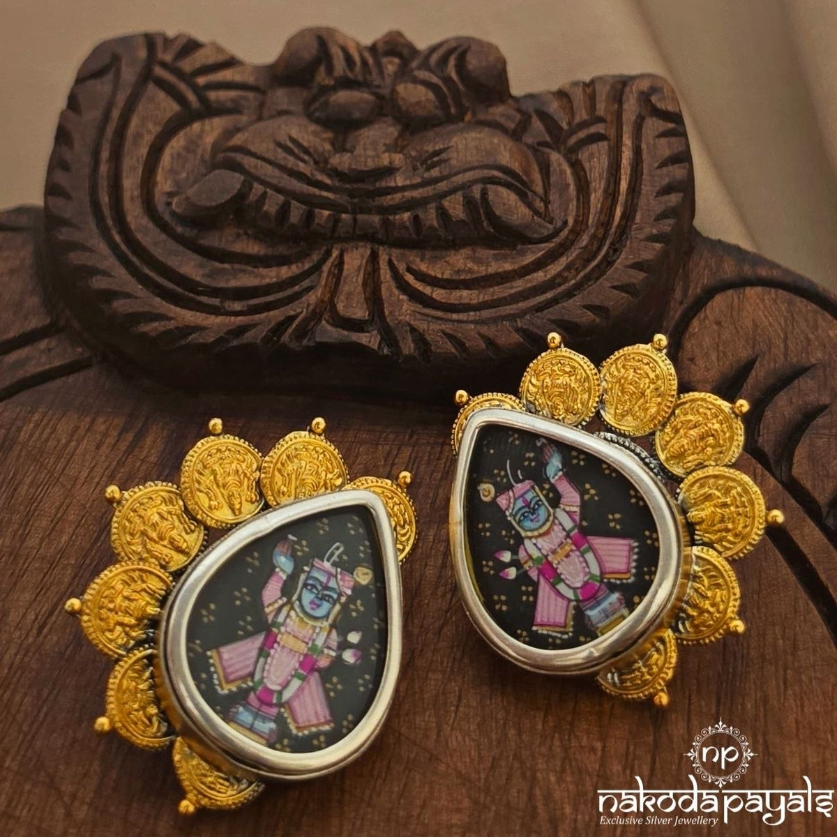Kasu Hand Painted Studs (S4271)