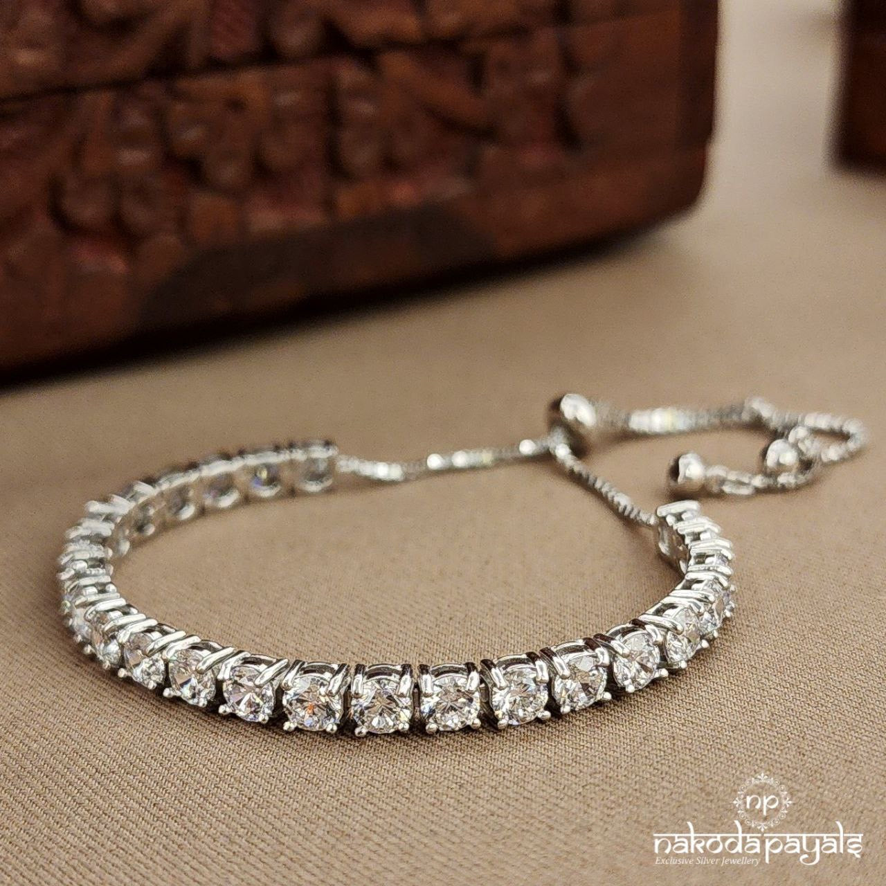 Diamond Affair Tennis Adjustable Bracelet (K5303)