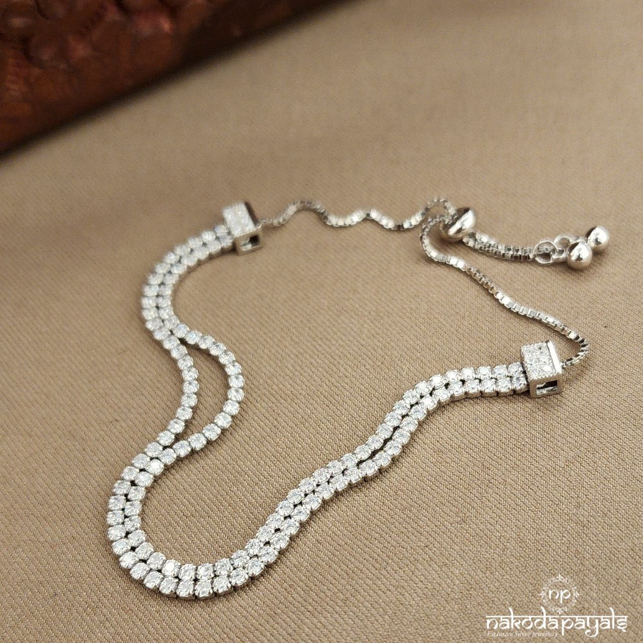 Duchess Rows Adjustable Tennis Bracelet (K3509)