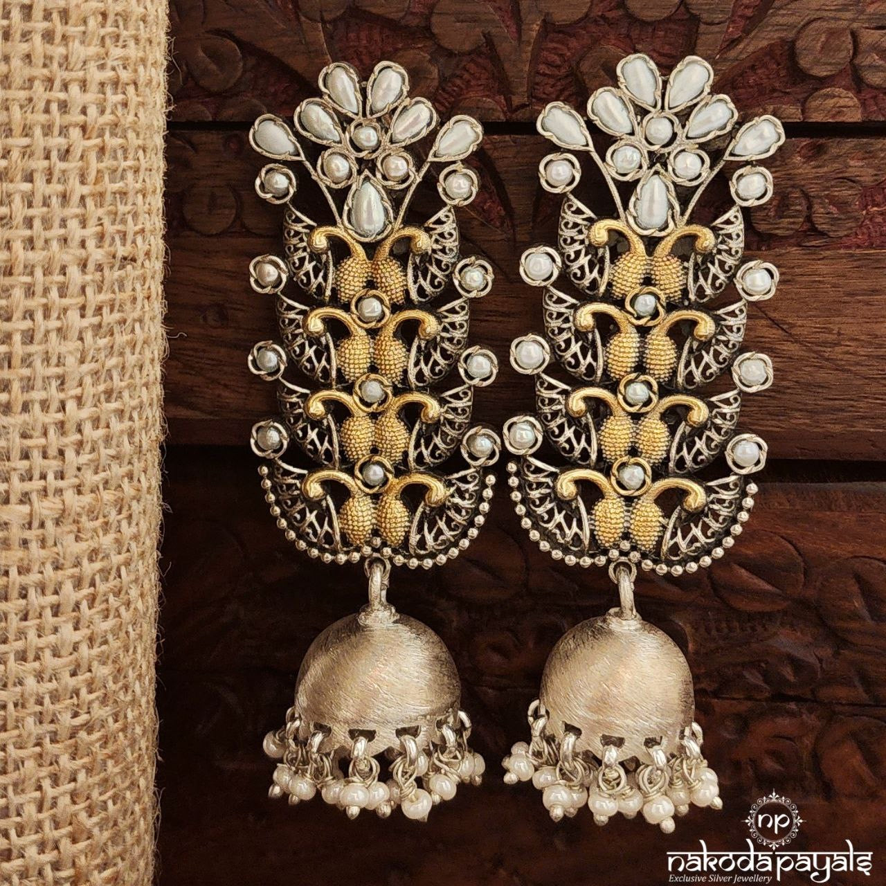 Pretty Dual Tone Jhumka (J1560)