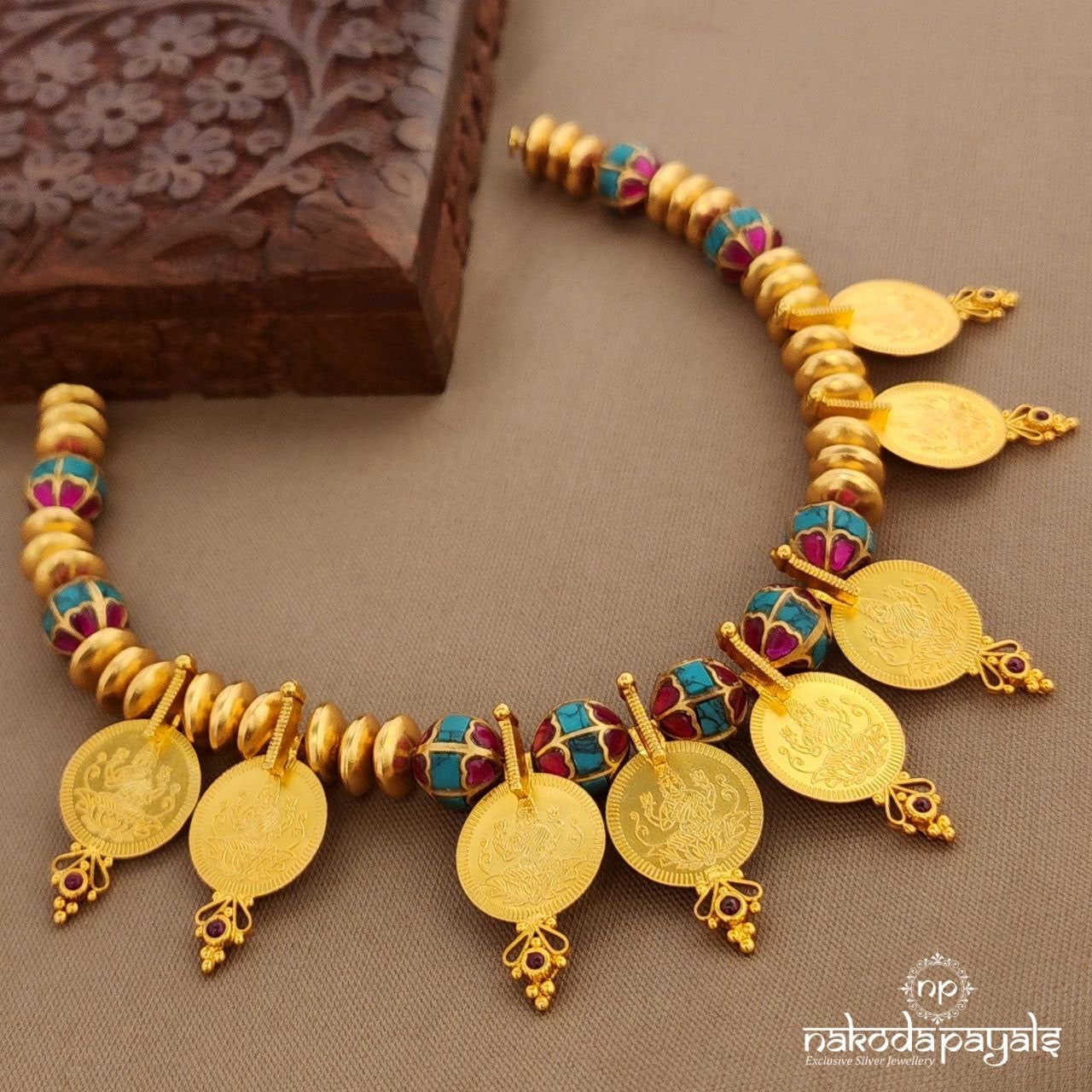 Kundan Turquoise Neckpiece (Gn9735)