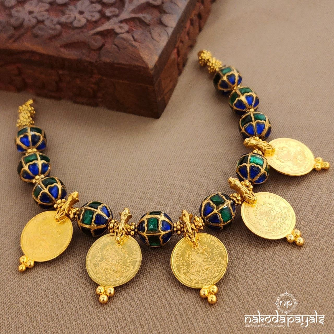Green & Blue Kundan Neckpiece (Gn9738)