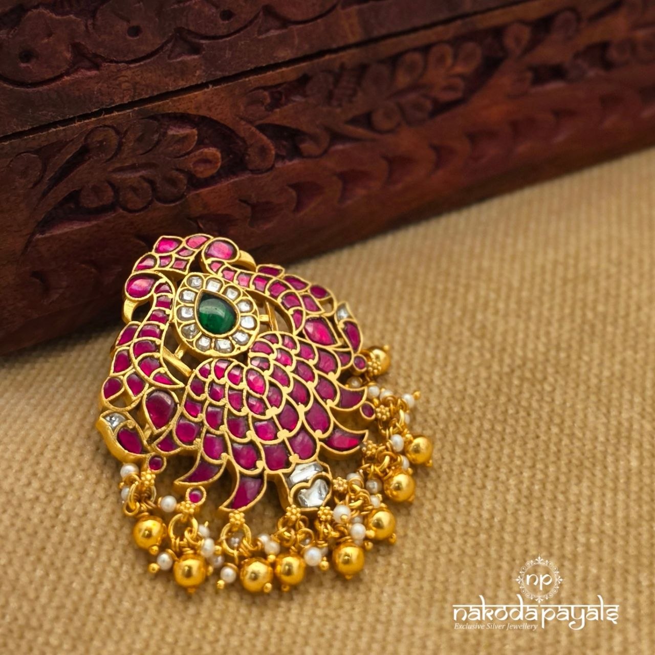 Pearl Drops Gandaberunda Pendant (Gp2451)