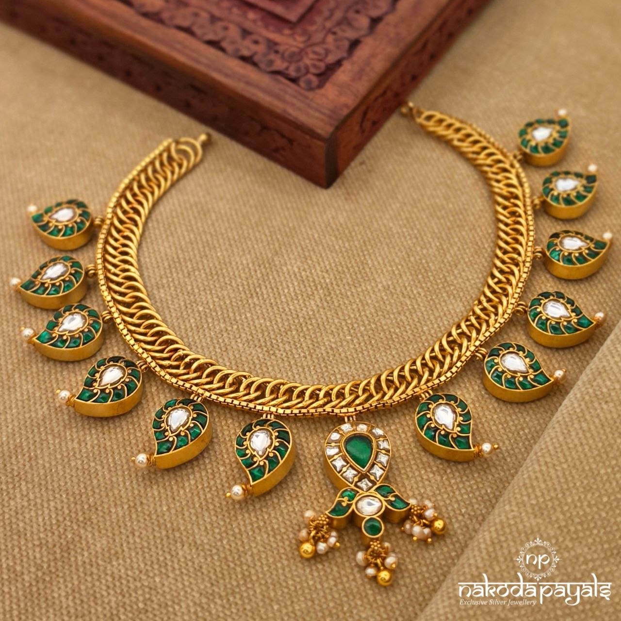 Mango Reversible Kundan Neckpiece (Gn10511P)