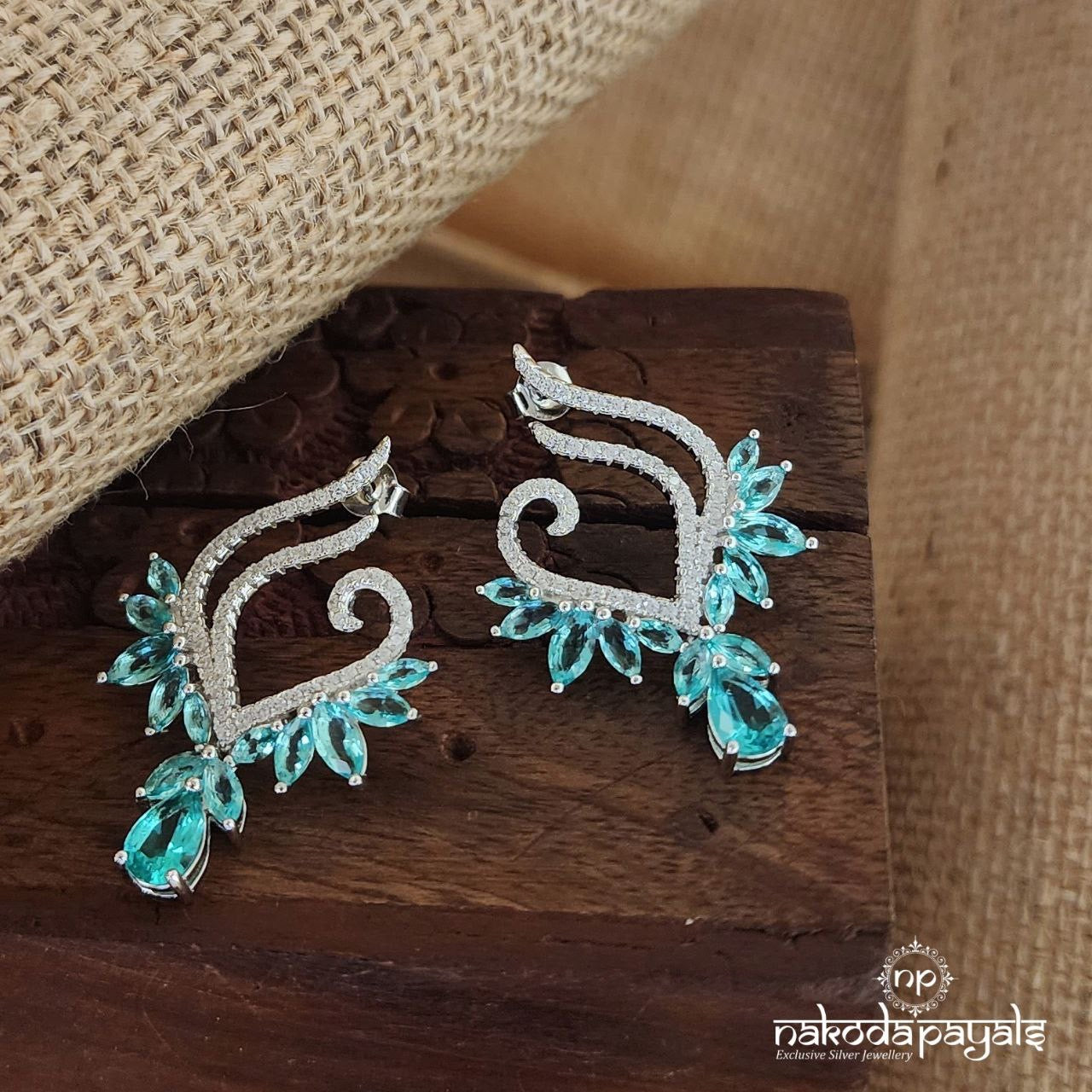 Leaf Swirl Earrings (St3227)