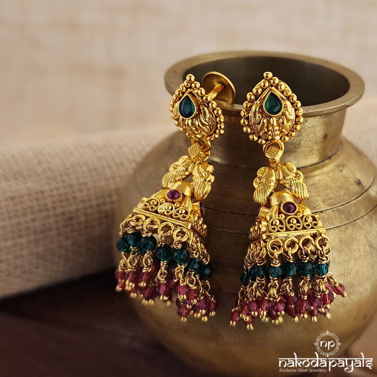 Traditional Multicoloured Jhumka (Ge8531)