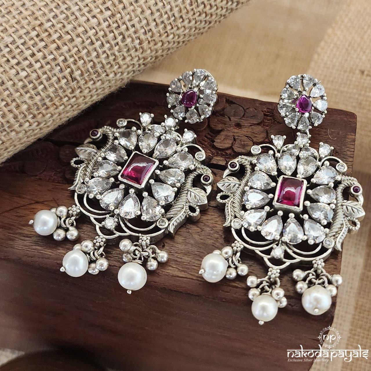 Gorgeous Twin Peacock Chandbali (C3072)