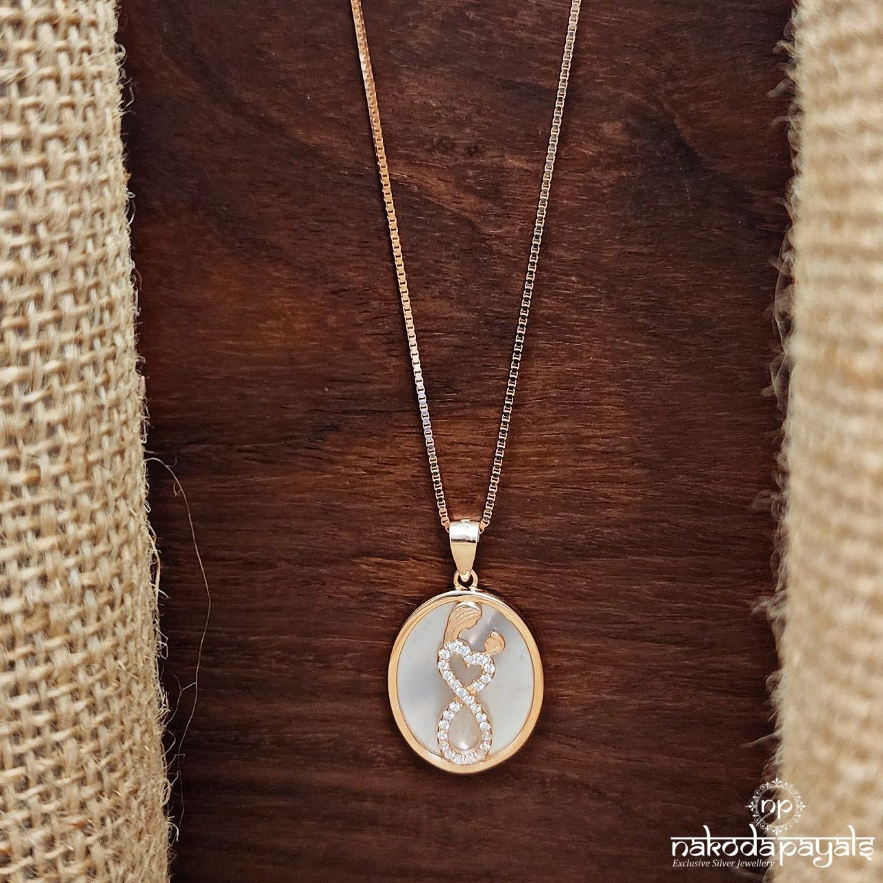 Love Beyond Words Rosegold Neckpiece (St3143)