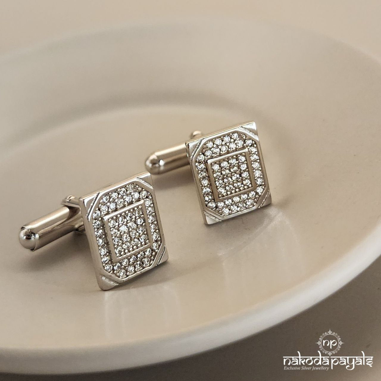 Elegant Square Cufflinks (CF0202)