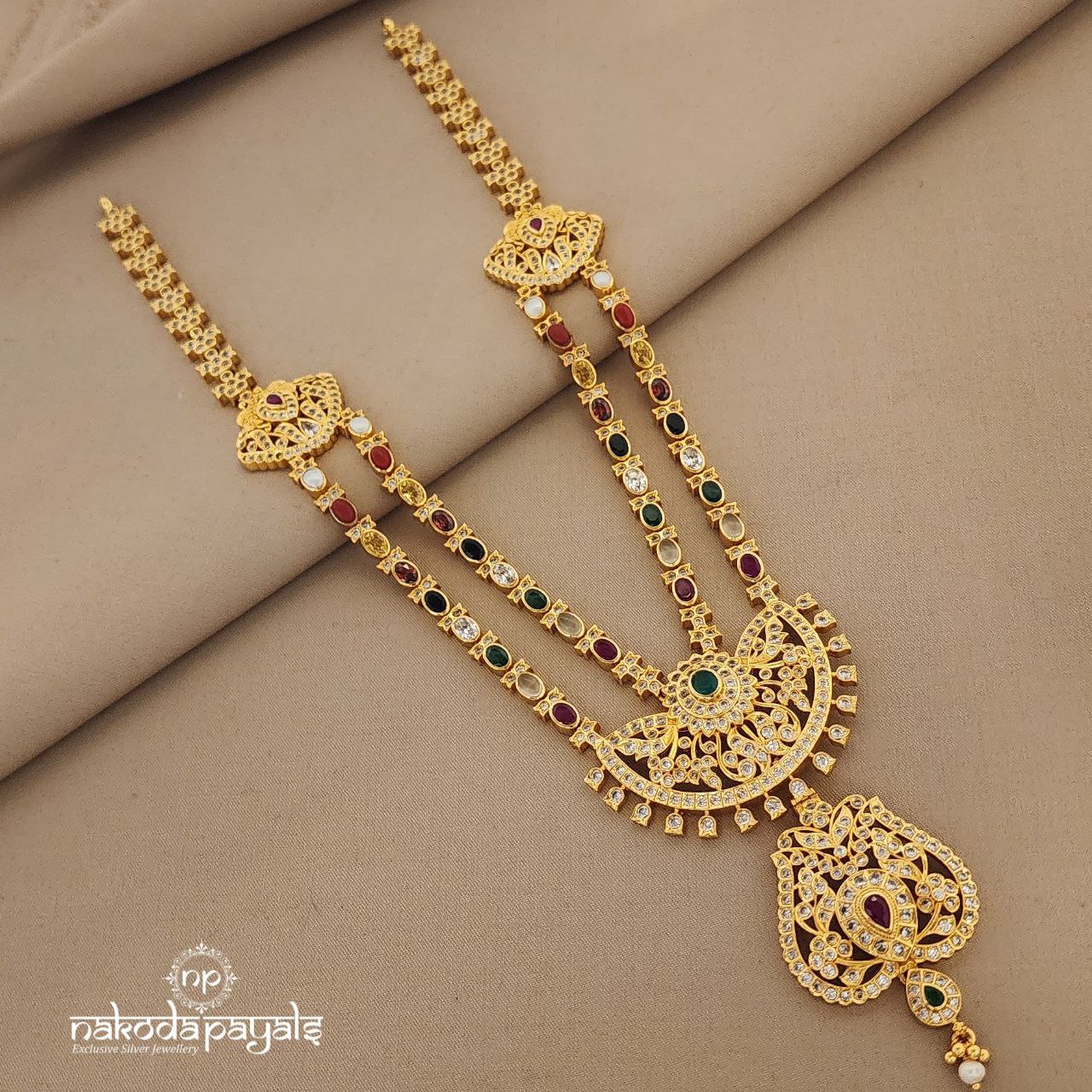 Classic & Traditional Navarathna Neckpiece (Gn5967)