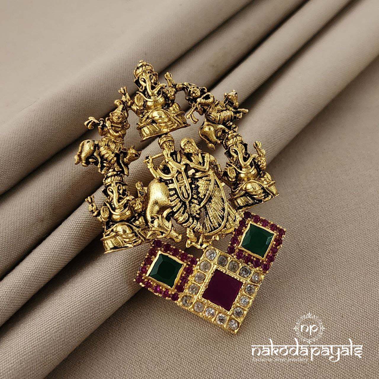 Radha Krishna Finger Ring (F2176)