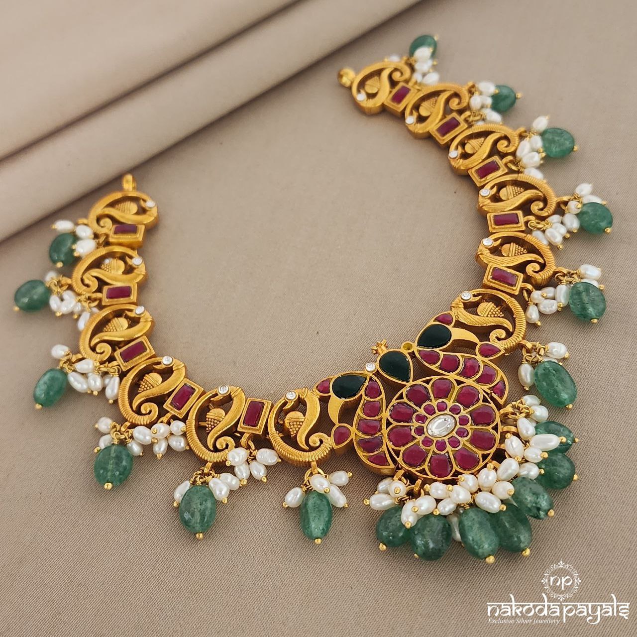 Peacock Mango Neckpiece (GN6090)