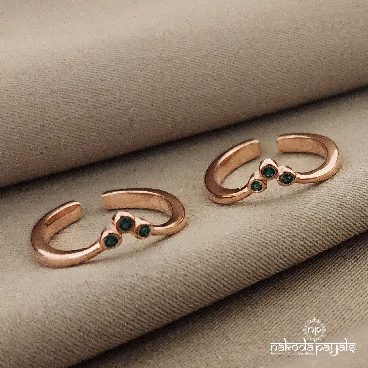 Trio Green Toerings Pair (T2819)