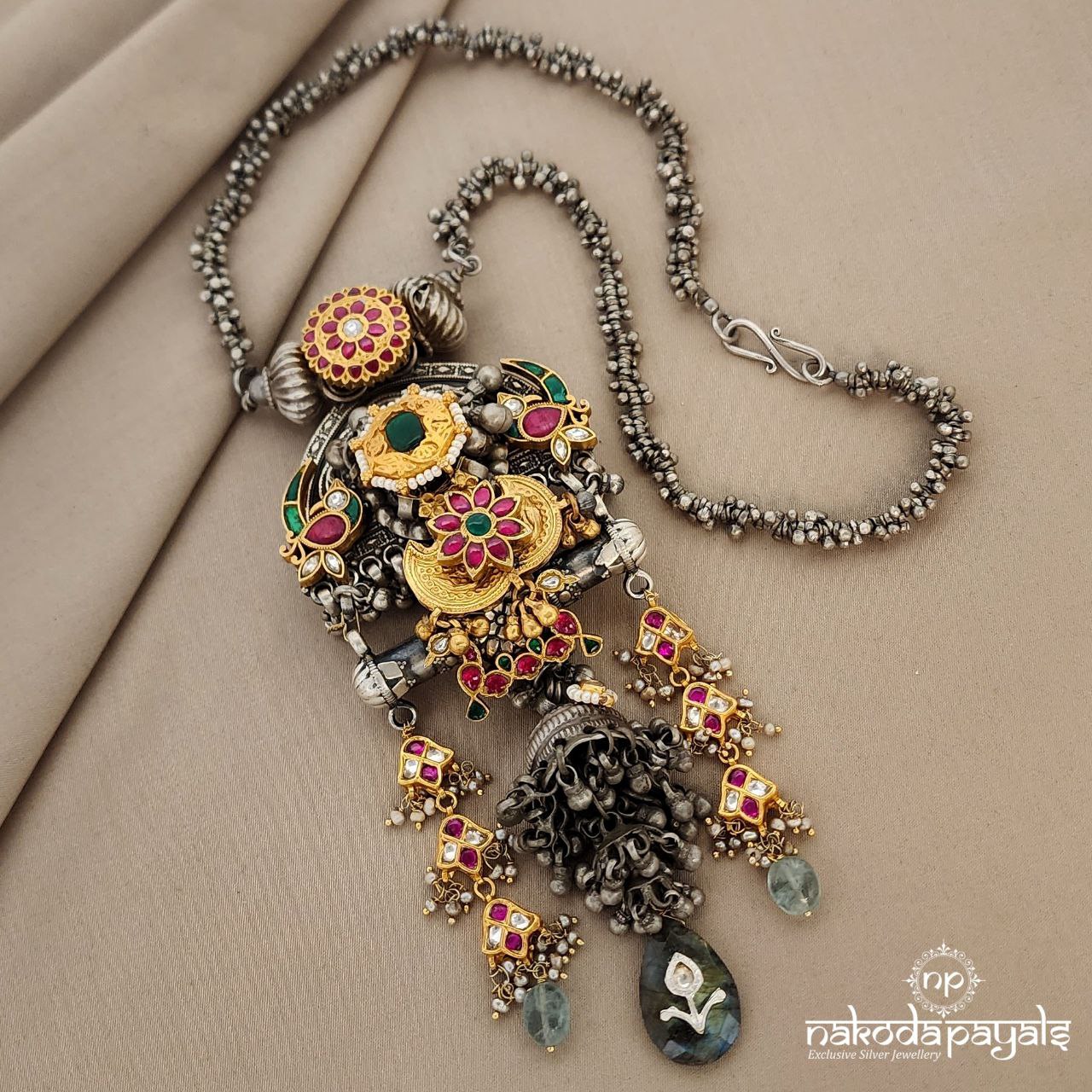 Jhumka Drop Neckpiece (N8484)