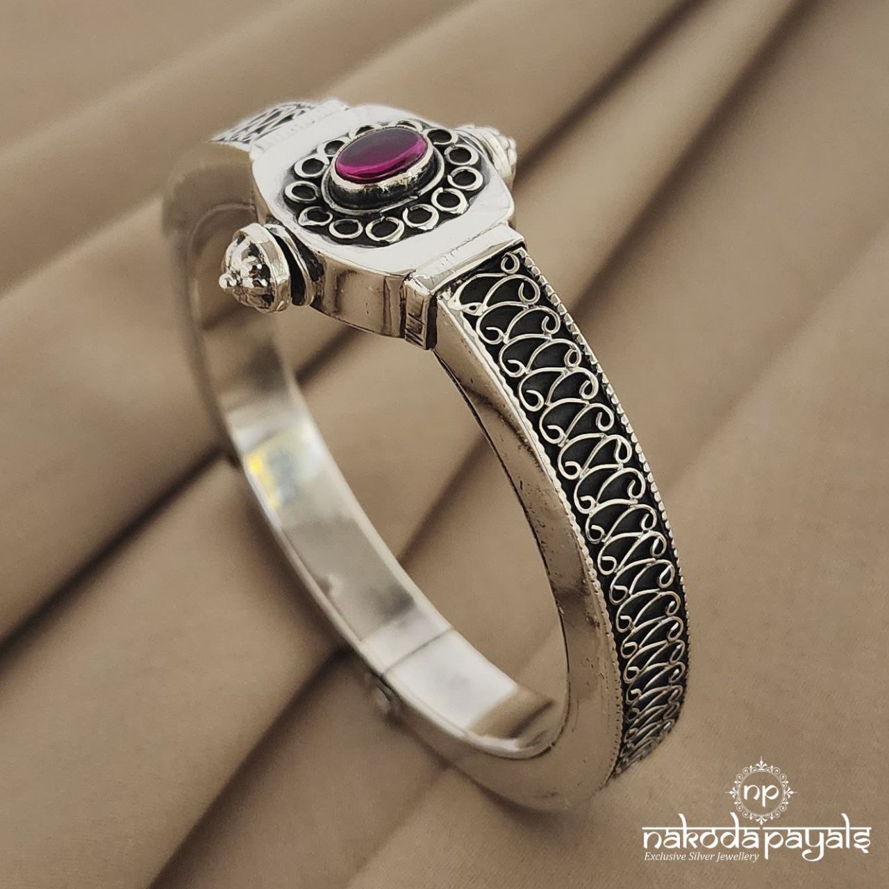 Ruby Cutstone Kada Single (K4151) 2.4